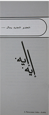 Arabic - A Newcomer Asks