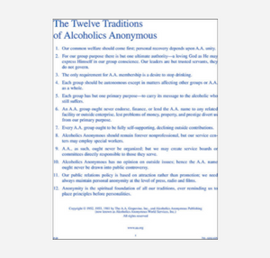 The Twelve Traditions (12 Traditions)