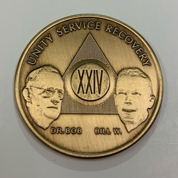 24 Year Bronze Founders Recovery Chip