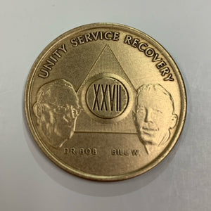 27 Year Bronze Founders Recovery Chip