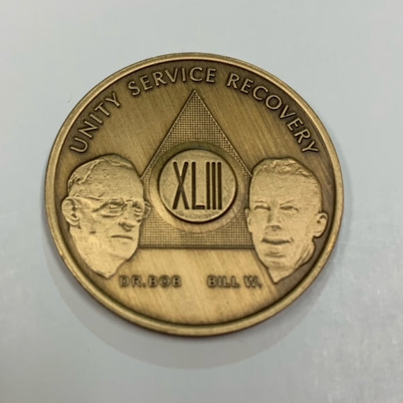 43 Year Bronze Founders Recovery Chip