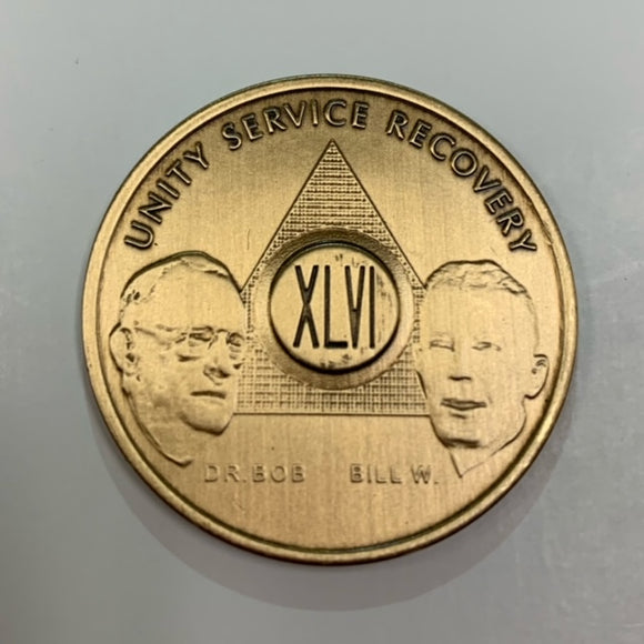46 Year Bronze Founders Recovery Chip