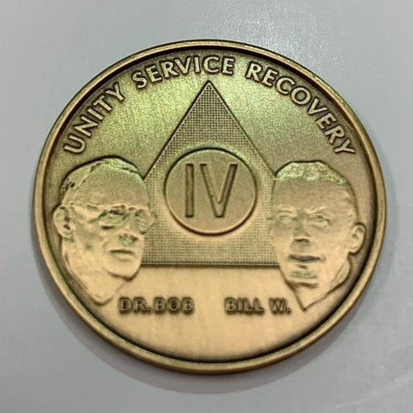 4 Year Bronze Founders Recovery Chip