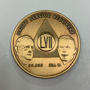 57 Year Bronze Founders Recovery Chip