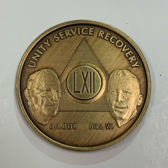 62 Year Bronze Founders Recovery Chip