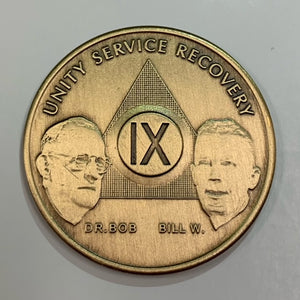 9 Year Bronze Founders Recovery Chip