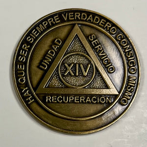 Medallones AA españoles: 14 Años Spanish AA Chip