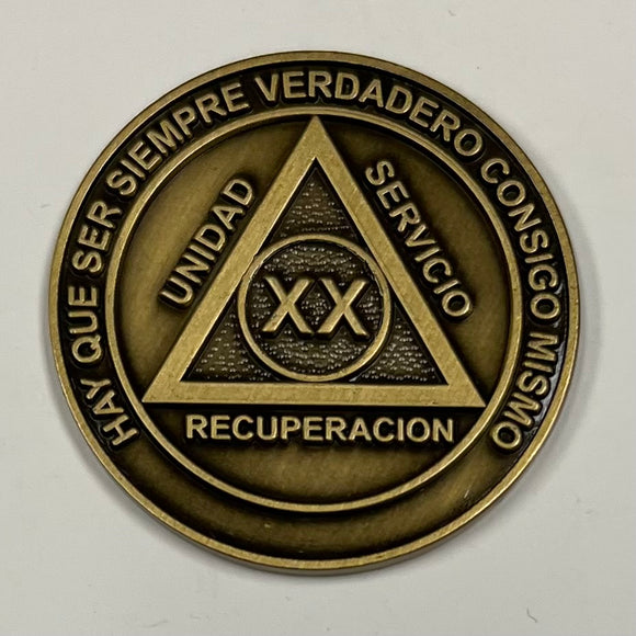 Medallones AA españoles: 20 Años Spanish AA Chip