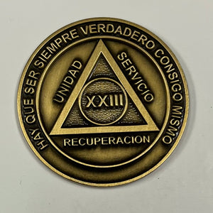 Medallones AA españoles: 23 Años Spanish AA Chip