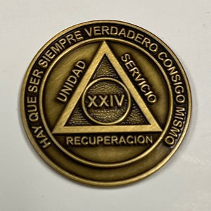 Medallones AA españoles: 24 Años Spanish AA Chip