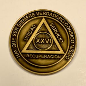 Medallones AA españoles: 26 Años Spanish AA Chip