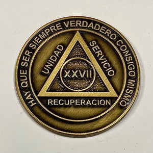 Medallones AA españoles: 27 Años Spanish AA Chip