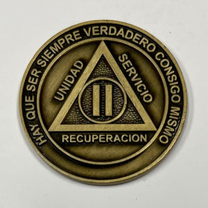 Medallones AA españoles: 2 Años Spanish AA Chip