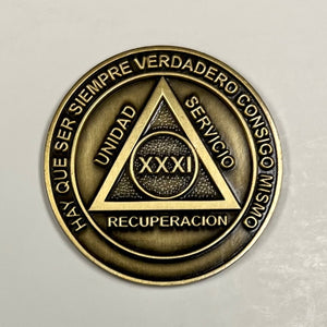 Medallones AA españoles: 31 Años Spanish AA Chip
