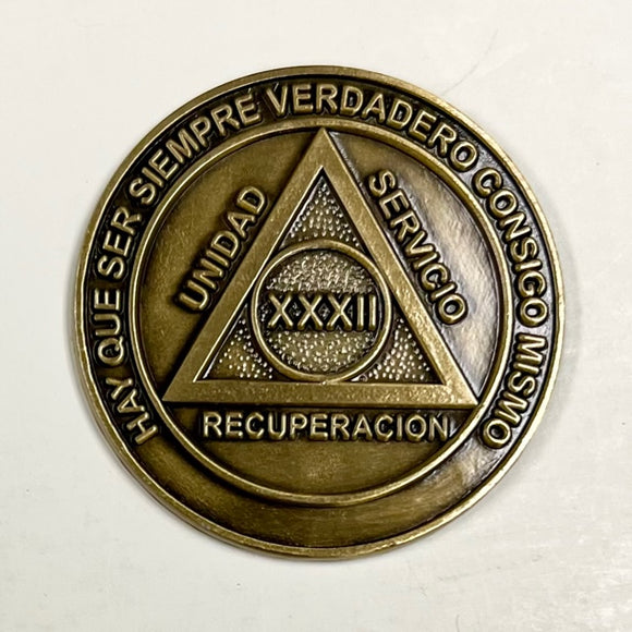 Medallones AA españoles: 32 Años Spanish AA Chip
