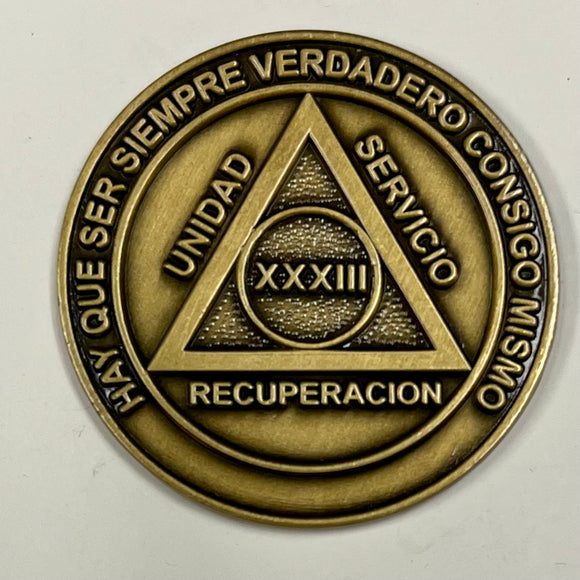 Medallones AA españoles: 33 Años Spanish AA Chip