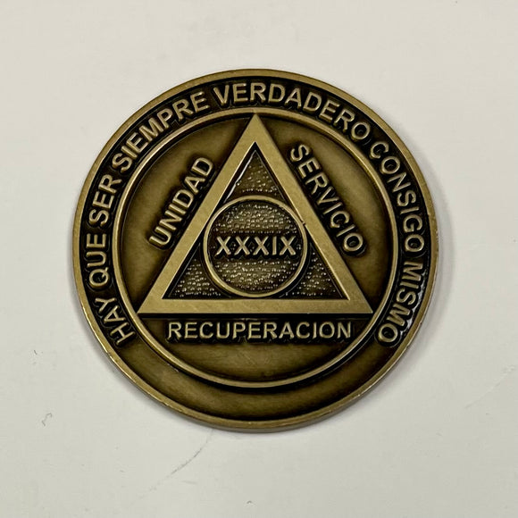 Medallones AA españoles: 39 Años Spanish AA Chip