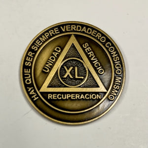 Medallones AA españoles: 40 Años Spanish AA Chip
