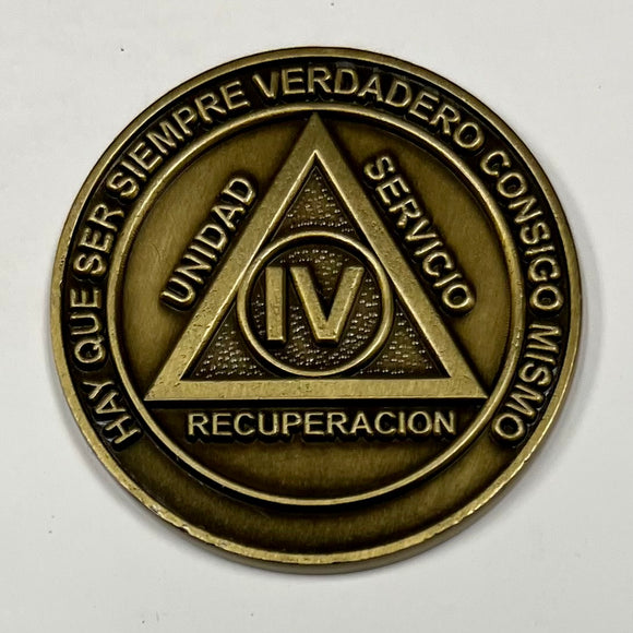 Medallones AA españoles: 4 Años Spanish AA Chip