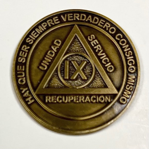 Medallones AA españoles: 9 Años Spanish AA Chip
