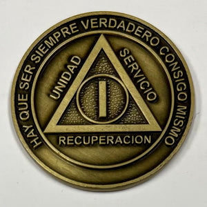 Medallones AA españoles: 1 Año Spanish AA Chip