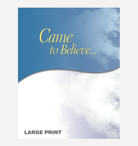 Came To Believe - Large Print